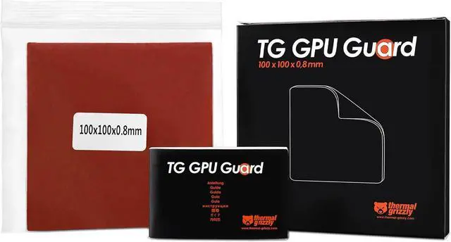 Main image of Thermal Grizzly TG-GG-100-100-08 TG GPU Guard Gasket 100x100x0.8 mm Highly Compressible Foam Die Protection