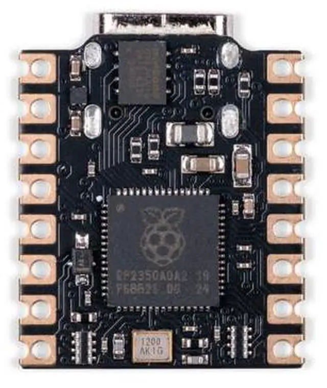 Alt view image 2 of 2 - Pimoroni PIM766 Tiny 2350 4MB Headered postage stamp sized RP2350 development board with a USB-C connection
