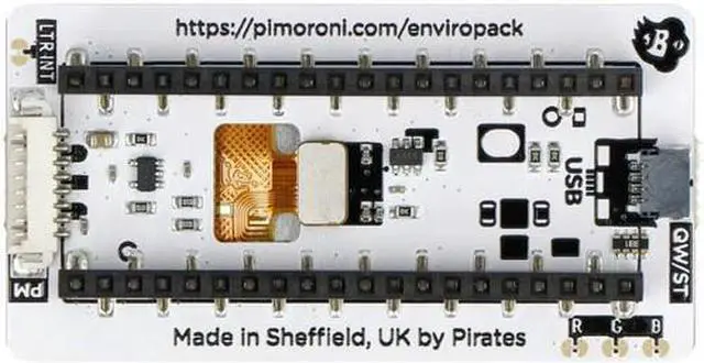 Alt view image 4 of 6 - Pimoroni PIM635 Enviro+ Pack add-on for Raspberry Pi Pico and Pico W. It has a built-in colour 1.54" LCD screen