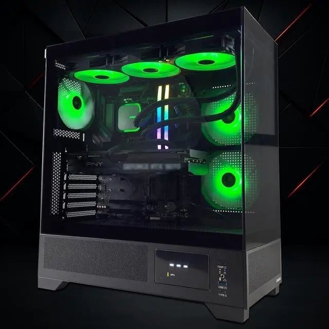 Alt view image 2 of 7 - Hachiman Tora Gaming PC Desktop AMD Ryzen 7 7800X3D | NVIDIA GeForce RTX 5070 | 2TB NVMe SSD | 32GB DDR5 RAM - Windows 11