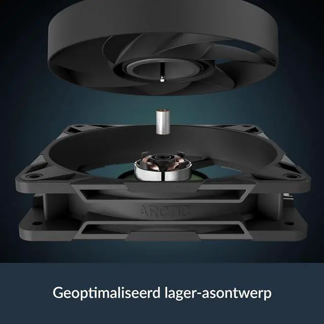 Alt view image 2 of 7 - Arctic ACFAN00350A P12 Pro PST LN 120mm Case Fan fluid dynamic bearing max 2000 RPM PWM regulated w/Splitter -Pack of 5