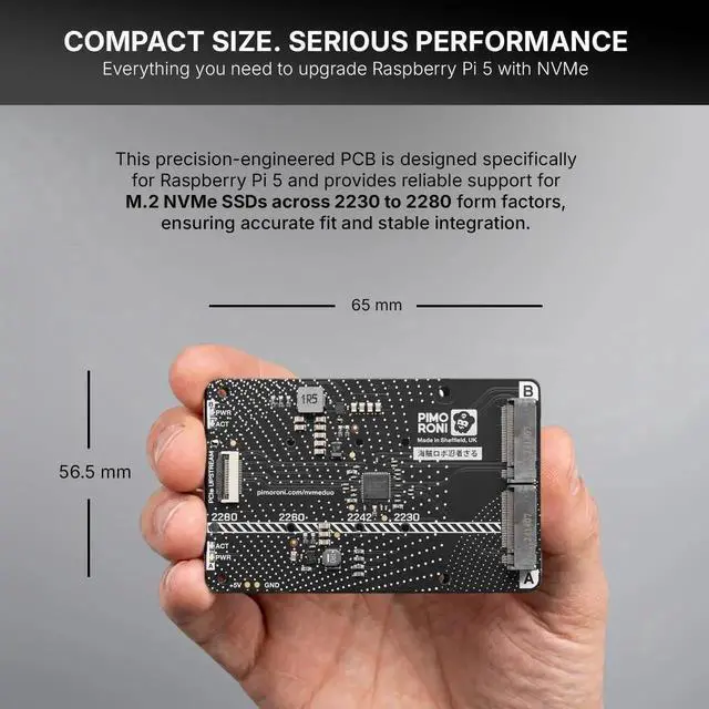 Alt view image 3 of 5 - NVMe Base Duo M.2 HAT PCIe Extension w/ (2-Pack) 2TB M.2 2280 Internal Solid State Drive SSD
