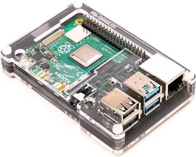 Main image of Pimoroni PIM463 Pibow Coupé 4 (case for the Raspberry Pi 4 only) Ninja