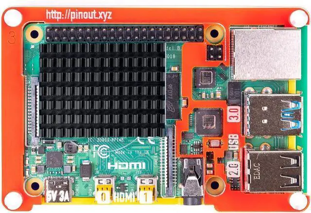 Alt view image 4 of 4 - Pimoroni PIM465 Pibow Coupé 4 (case for the Raspberry Pi 4 only) Rainbow
