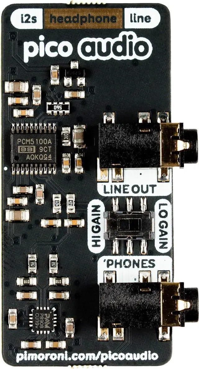 Alt view image 2 of 8 - Pimoroni PIM544 PICO Audio Pack LINE-Out and Headphone AMP