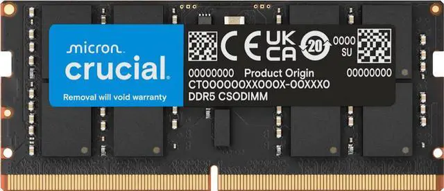 Main image of Crucial CT16G64C52CS5 16GB DDR5-6400 CSODIMM Faster Next-Gen support for Ai, Laptop Memory
