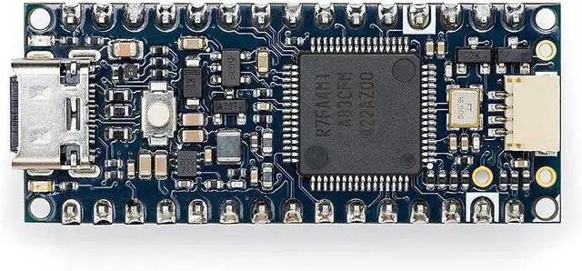 Main image of Arduino ABX00143 Nano R4 with Headers Renesas RA4M1 Qwiic RGB LED USB-C Compatible IDE Development Board