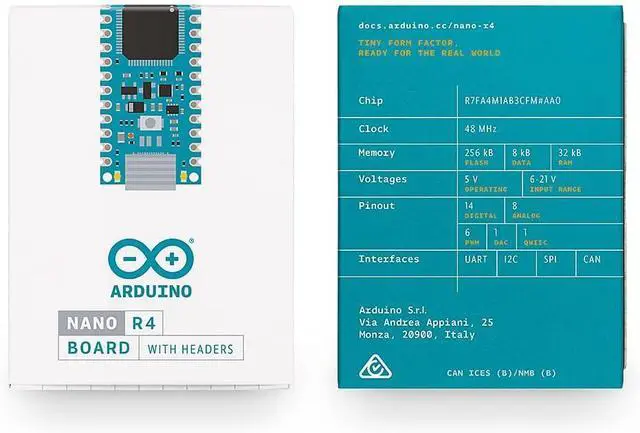 Alt view image 4 of 4 - Arduino ABX00143 Nano R4 with Headers Renesas RA4M1 Qwiic RGB LED USB-C Compatible IDE Development Board