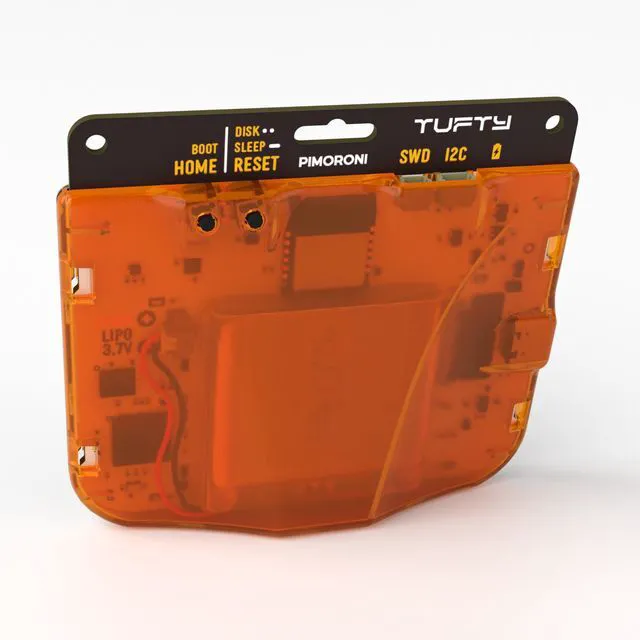 Alt view image 2 of 2 - Pimoroni WARE005 Badgeware Tufty Badge + STEM Kit colour 2.8" TFT display, powered by Raspberry Pi RP2350