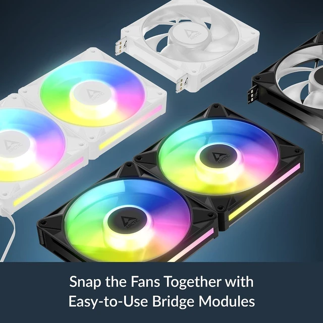 Alt view image 2 of 7 - ARCTIC ACFAN00335A BioniX P12 A-RGB, 120 mm PWM Fan with Daisy Chain