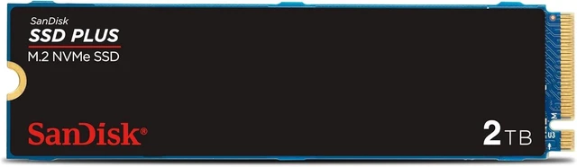 Alt view image 3 of 3 - Sandisk SDSSDA3N-2T00-G26 2TB SSD Plus M.2 NVMe SSD - PCIE Gen 3.0, Up to 3,200 MB/s - Internal Solid State Drive