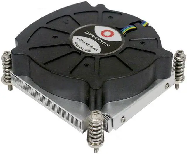 Main image of Dynatron K6 Low power CPU cooling solution. 80x80x15 mm PWM blower with Aluminum heatsink for 1U