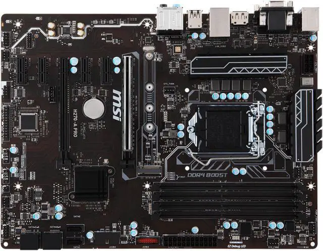 Alt view image 6 of 20 - MSI H270-A PRO LGA1151/ Intel H270/ DDR4/ 2-Way CrossFireX/ SATA3 & USB 3.1/ M.2/ A&GbE/ ATX Motherboard