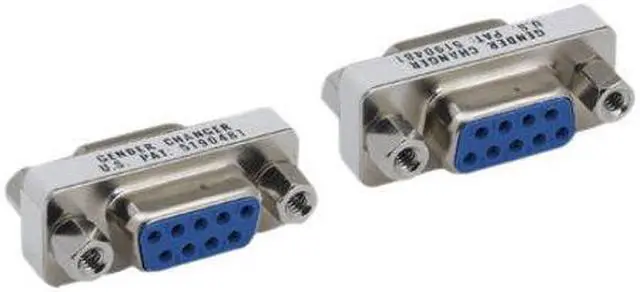Main image of Kentek Mini DB9 9 Pin Female to Female F/F Serial/AT Modem Mini Adapter Gender Changer Coupler RS-232 Straight Through Peripheral