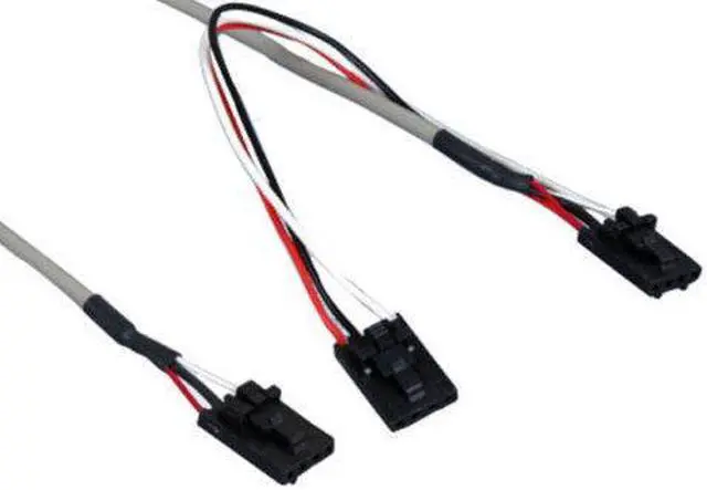 Main image of Kentek 25 Inch 25" PC computer internal 4 pin CD-ROM DVD-ROM MPC-4 to MPC-4 x2 audio Y splitter cable cord