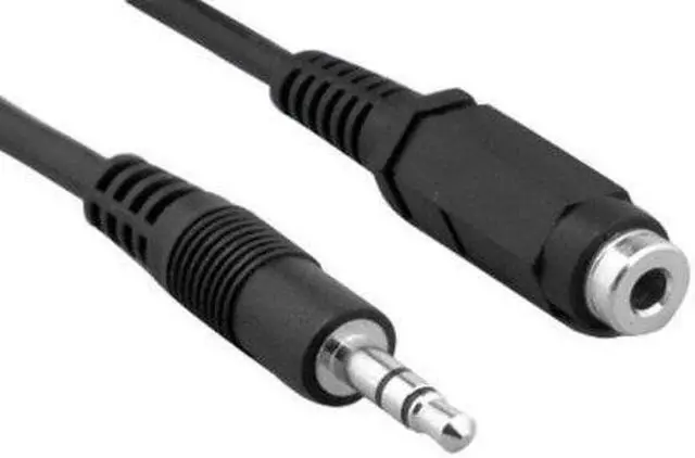 Main image of Kentek 12 Feet FT 3.5mm AUX auxiliary extension cable cord male to female M/F stereo audio for PC MAC iPod iPhone MP3 car monitor