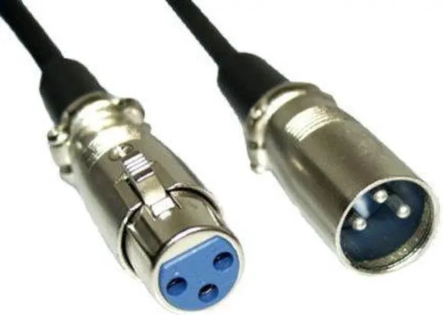 Main image of Kentek 3 Feet FT XLR 3 pin male to female M/F extension shielded cable cord mic microphone audio karaoke