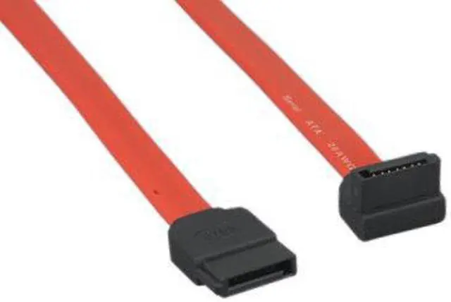 Main image of Kentek 3 Feet FT SATA Device Cable Cord 26 AWG 7 Pin Serial ATA Straight to Right-Angled 90 to 180 Degree Connector Internal 3.0 Gbps for PC Mac HDD Motherboard