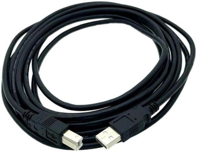 Kentek 15 Feet FT USB Cable Cord For EPSON Printer CX780 R280 XP-340 CX4300  WF-4630 XP-330 WF-4630 Black