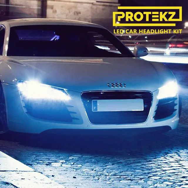 Alt view image 6 of 7 - Protekz 6000K LED Headlight Kit for 2016-2016 Mitsubishi OUTLANDER H7 Low Beam Conversion 12000LM Led Light Bulbs Kits