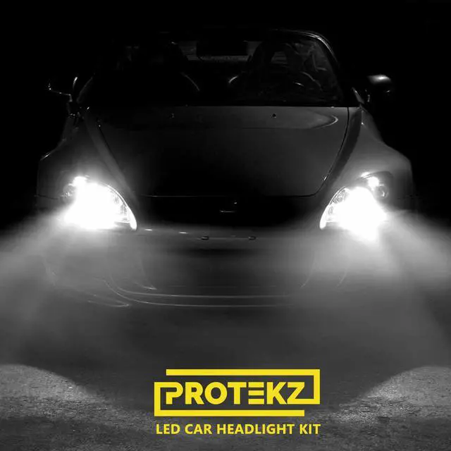 Alt view image 7 of 7 - Protekz 6000K LED Headlight Kit for 2016-2016 Mitsubishi OUTLANDER H7 Low Beam Conversion 12000LM Led Light Bulbs Kits
