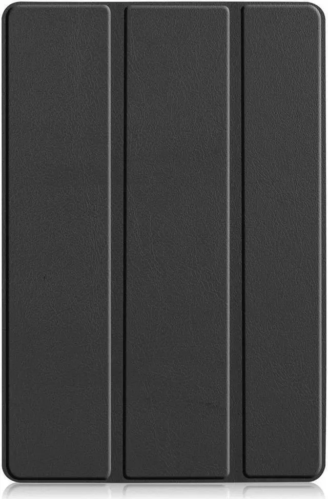 Alt view image 2 of 7 - AMZER Texture Horizontal Deformation Flip Leather Case With 3-Fold Holder & Sleep/ Wake-up Function for Huawei MediaPad M6 10.8 - Black