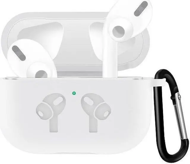 Main image of AMZER Silicone Skin Jelly Earphone Case With Carabiner Clip for AirPod Pro