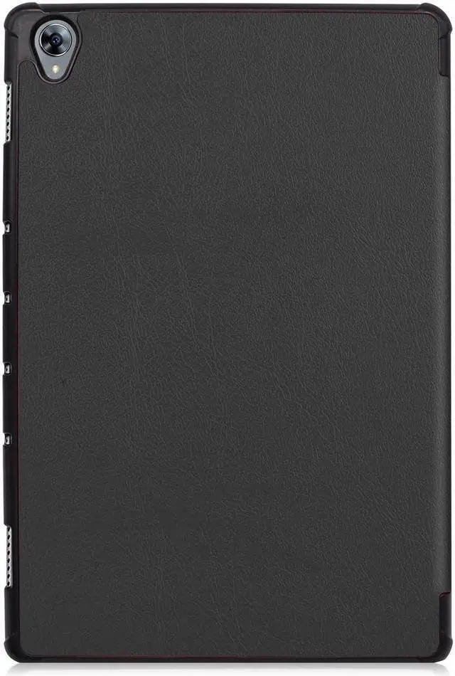 Alt view image 3 of 7 - AMZER Texture Horizontal Deformation Flip Leather Case With 3-Fold Holder & Sleep/ Wake-up Function for Huawei MediaPad M6 10.8 - Black