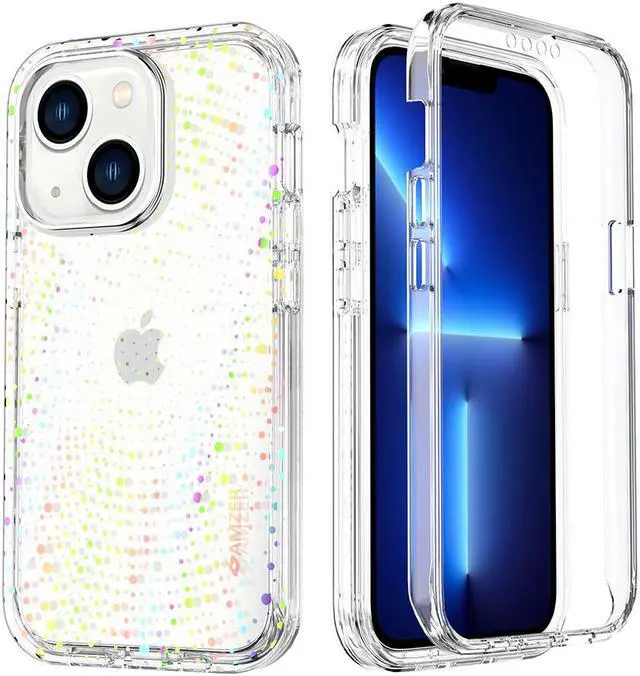 Main image of AMZER Crusta Hybrid Full Body Case with Built-in Screen Protector Case for iPhone 13