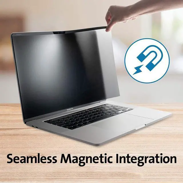 Alt view image 3 of 6 - Easy On/Off Magnetic Privacy Screen Filter for MacBook Pro 14 ?MKGR3LL/A (M1 Pro/ M1 Max) - pack of 2