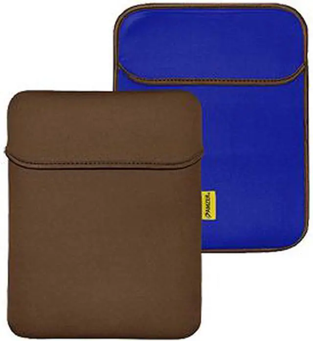 Main image of Amzer  Reversible Neoprene Vertical Sleeve Case Cover with Pocket For Amazon Kindle Fire HDX 8.9" , Kindle Fire HD 8.9 " - Chocolate Brown/Teal Blue