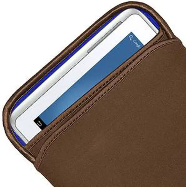 Alt view image 5 of 5 - Amzer  Reversible Neoprene Vertical Sleeve Case Cover with Pocket For Amazon Kindle Fire HDX 8.9" , Kindle Fire HD 8.9 " - Chocolate Brown/Teal Blue