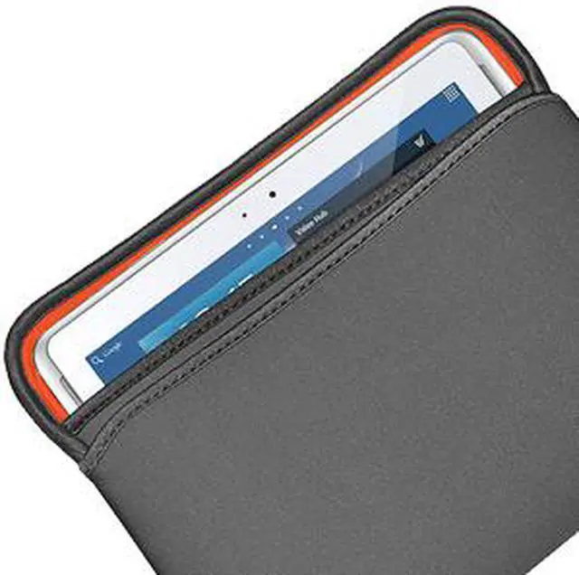 Alt view image 4 of 5 - Amzer  Reversible Neoprene Horizontal  Sleeve Case Cover with Pocket For Amazon Kindle Fire HDX 8.9" , Kindle Fire HD 8.9 " - Slate Grey/Burnt Orange
