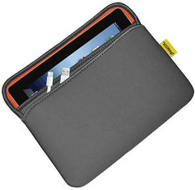 Alt view image 2 of 5 - Amzer  Reversible Neoprene Horizontal  Sleeve Case Cover with Pocket For Amazon Kindle Fire HDX 8.9" , Kindle Fire HD 8.9 " - Slate Grey/Burnt Orange