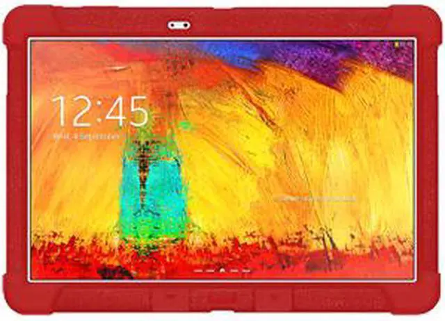 Alt view image 2 of 6 - Amzer Silicone Skin Fit Jelly Case Cover For Samsung GALAXY Note 10.1 2014 Edition/ SM-P6000/ 10.1 SM-P601- Red