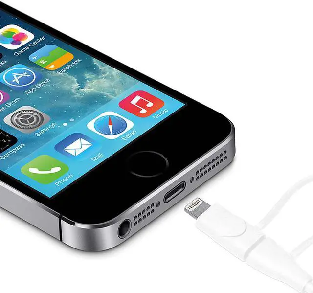 Alt view image 3 of 13 - Amzer MFi Certified Lightning to Micro USB Sync & Charge Cable (3.2 Feet/ 1 Meter) - White