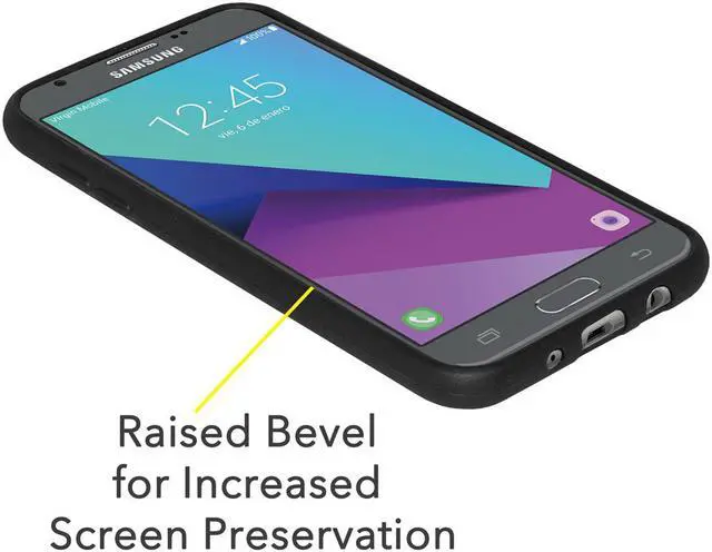 Alt view image 2 of 4 - Amzer Soft Gel Pudding TPU Case - Black for Samsung Galaxy J3 Emerge SM-J327P
