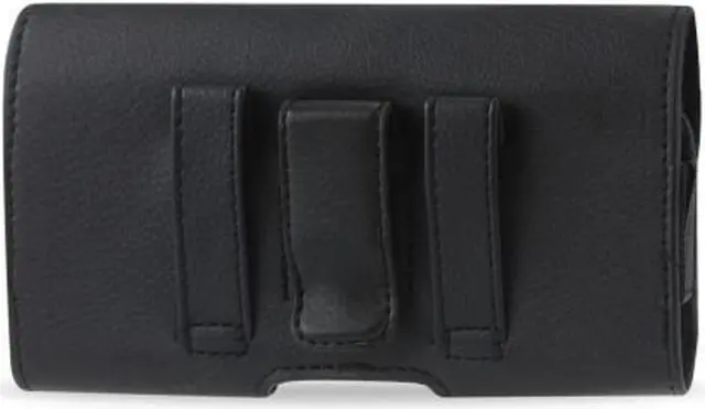 Alt view image 2 of 3 - Horizontal Plus Large Size Cell Phone Leather Case Cover Pouch Belt Clip Holster