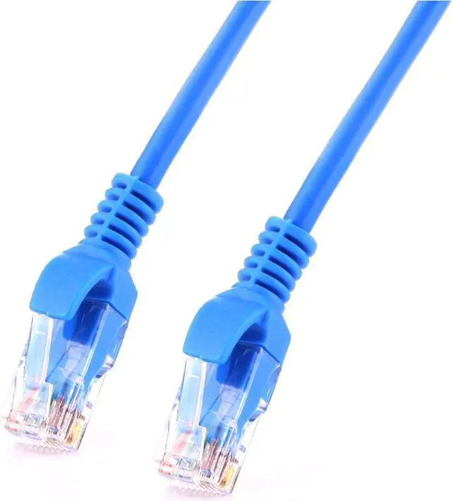 Alt view image 2 of 6 - 16 ft. (5m) Cat 5E Blue 350 MHz Snagless Patch Cable
