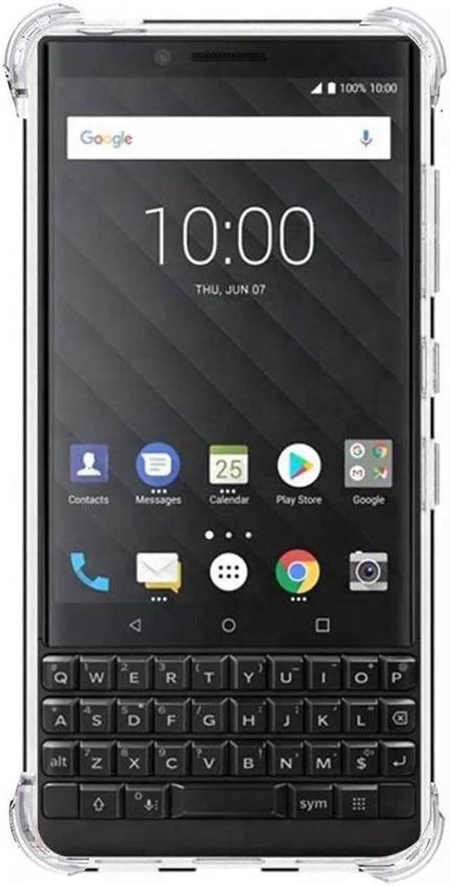 Alt view image 3 of 7 - BlackBerry Key2 Case AMZER Pudding Clear TPU X Protection shock- Absorption Bumper Anti Scratch Transparent Silicon Cover for Blackberry key2