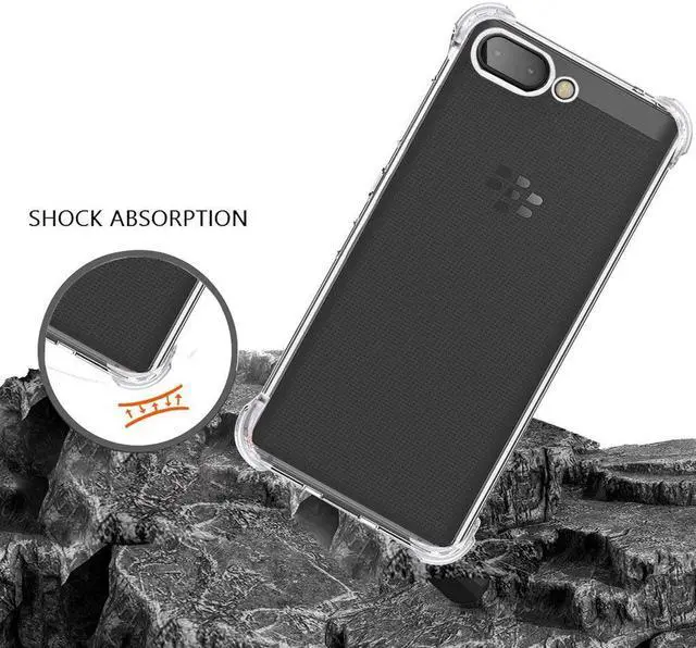 Alt view image 7 of 7 - BlackBerry Key2 Case AMZER Pudding Clear TPU X Protection shock- Absorption Bumper Anti Scratch Transparent Silicon Cover for Blackberry key2