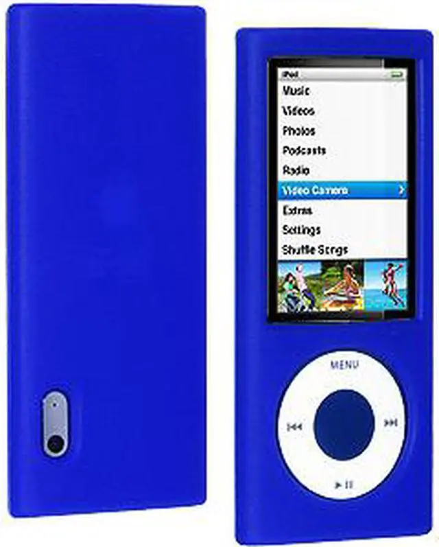 Main image of Amzer Silicone Skin Jelly Case for iPod Nano 5th Gen - Blue