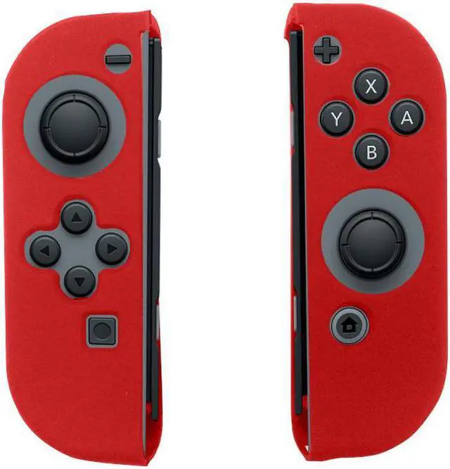 Main image of The Nintendo Switch Joy-Con Case Premium Quality Protective Portable Silicone Skin Jelly Carry Case Cover Pouch for Nintendo Switch Joy-Con - Best Game Travel Case - Red