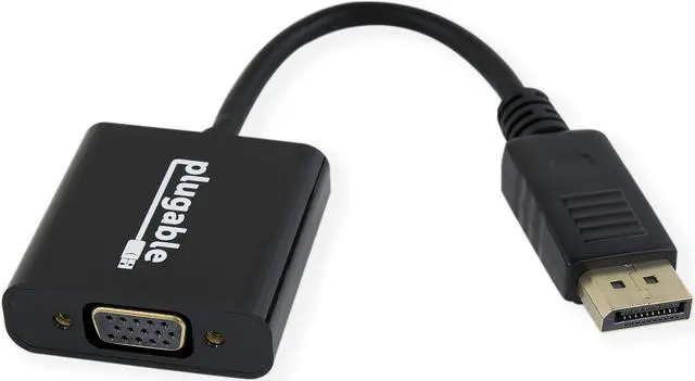 Main image of Plugable DisplayPort to VGA Adapter (Supports Windows and Linux Systems and Displays up to 1920x1080, Passive)