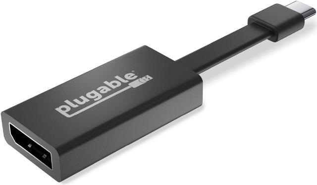 Main image of Plugable USB C to DisplayPort Adapter 4K 60Hz, Thunderbolt 3 to DisplayPort Adapter Compatible with MacBook Pro, Windows, Chromebooks, iPad Pro, Dell XPS, and More
