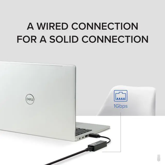 Alt view image 4 of 6 - Plugable USB to Ethernet Adapter, USB 3.0 to Gigabit Ethernet, Supports Windows 11, 10, 8.1, 7, XP, Linux, Chrome OS
