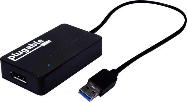 Main image of Plugable USB 3.0 to DisplayPort 4K UHD Video Graphics Adapter for Multiple Monitors up to 3840x2160 Supports Windows 11,10, 8.1, 7, and macOS