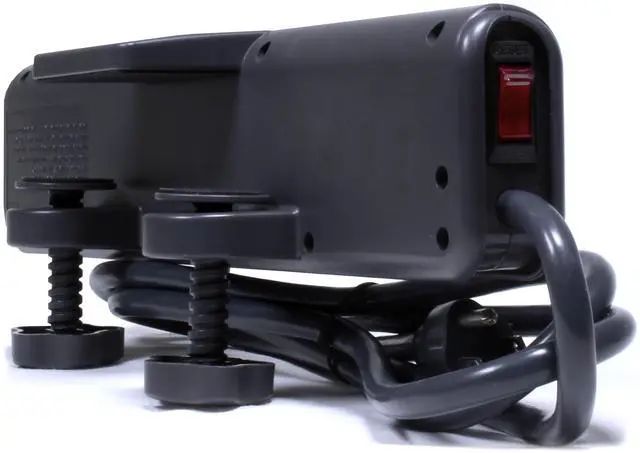 Alt view image 2 of 4 - Plugable 6 AC Outlet Surge Protector with Clamp Mount for Workbench or Desk. Built-In 10.5W 2-Port USB Power for Android, Apple iOS, and Windows Mobile Devices