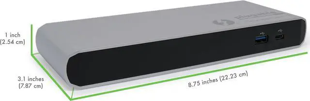 Alt view image 6 of 8 - Plugable Thunderbolt 3 Dock, Enables Extra Displays, Wired Network, Audio, and More USB Ports, Compatible with Thunderbolt 3 Macs and PCs (4K DisplayPort or HDMI Display, No Host Charging)