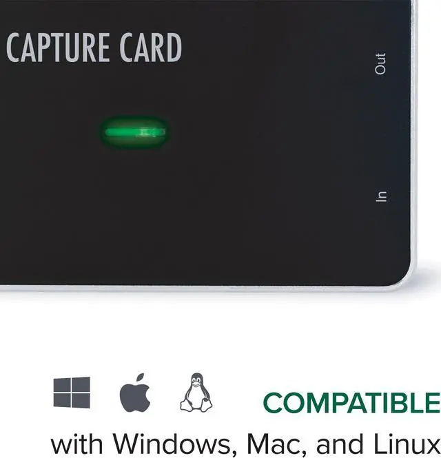 Alt view image 5 of 9 - Plugable HDMI Capture Card USB 3.0 and USB-C, Record, Stream and Go Live with DSLR, 1080P 60FPS, HDMI Passthrough for Monitor - Compatible with Windows, Linux, macOS, OBS Streaming